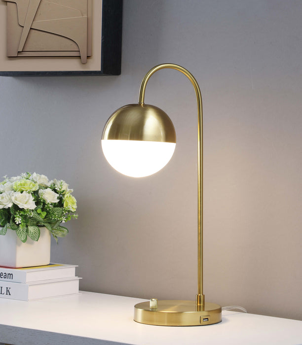 Merrick Round Arched Table Lamp Gold - Orbit Furniture (Richmond,BC)