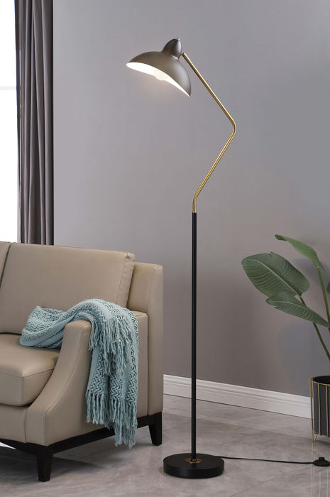 Lucien Floor Lamp Black - Orbit Furniture (Richmond,BC)