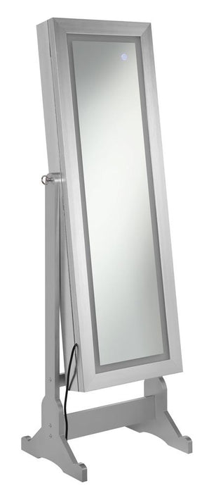 Moore Jewelry Cheval Mirror Silver - Orbit Furniture (Richmond,BC)