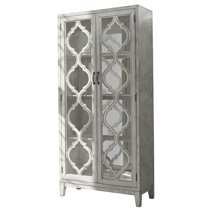 Mckellen 2-door Tall Cabinet Antique White - Orbit Furniture (Richmond,BC)