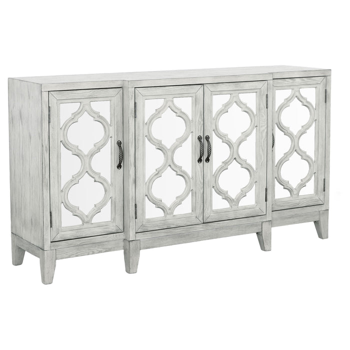 Mckellen 4-door Accent Cabinet Antique White - Orbit Furniture (Richmond,BC)