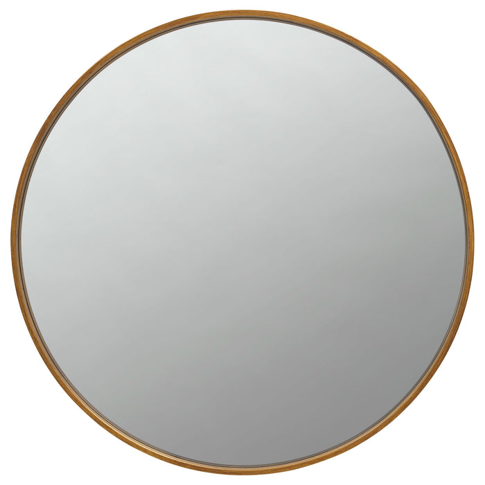 O'Malley Round Mirror Brass - Orbit Furniture (Richmond,BC)