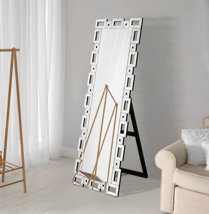 Tavin Geometric Frame Cheval Mirror - Orbit Furniture (Richmond,BC)