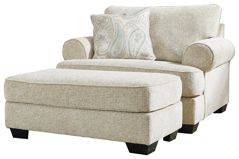 Monaghan Oversized Chair and Ottoman - Orbit Furniture (Richmond,BC)