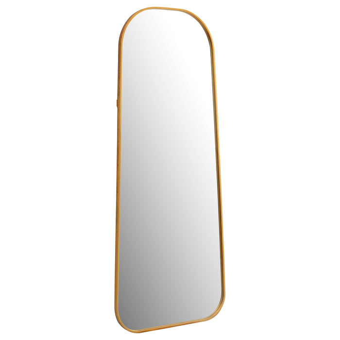 Simeon Metal Frame Full Length 59" Floor Mirror Antique Gold - Orbit Furniture (Richmond,BC)