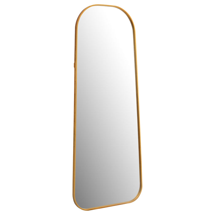 Simeon Metal Frame Full Length 51" Floor Mirror Antique Gold - Orbit Furniture (Richmond,BC)