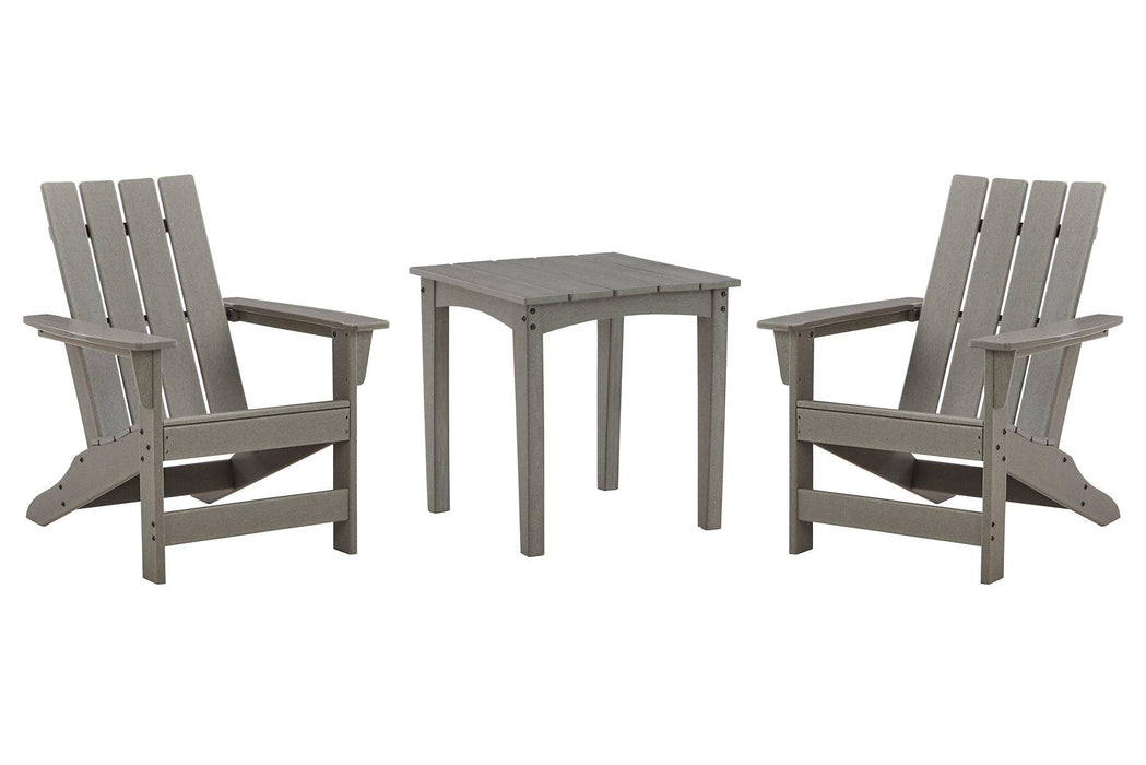 Visola Outdoor Adirondack Chair Set with End Table - Orbit Furniture (Richmond,BC)