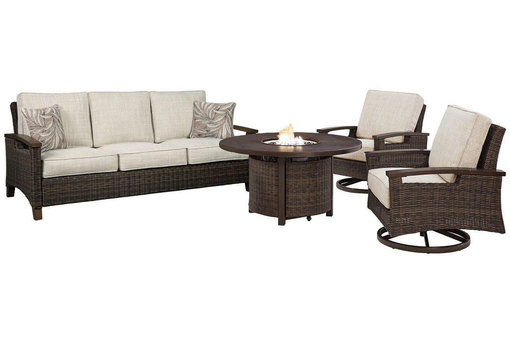 Paradise Trail Outdoor Sofa, Lounge Chairs and Fire Pit Table - Orbit Furniture (Richmond,BC)