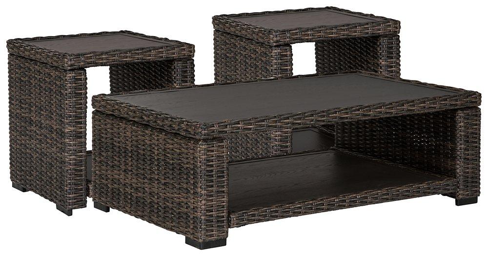 Grasson Lane Outdoor Occasional Table Set - Orbit Furniture (Richmond,BC)