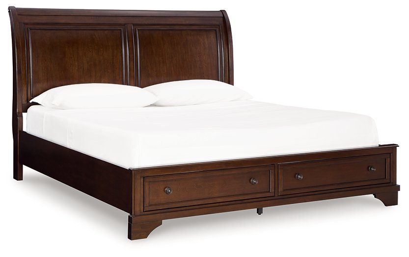 Trellington Sleigh Storage Bed - Orbit Furniture (Richmond,BC)