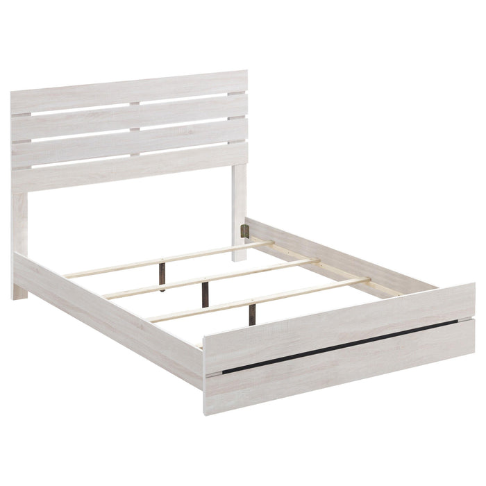 Brantford Eastern King Panel Bed Coastal White - Orbit Furniture (Richmond,BC)