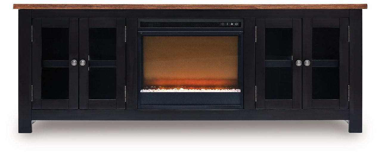 Wildenauer 76" TV Stand with Electric Fireplace - Orbit Furniture (Richmond,BC)