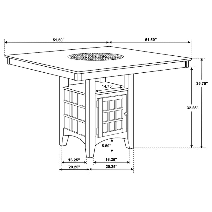 Gabriel 5 Pc Counter Height Dining Sets - Orbit Furniture (Richmond,BC)