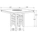 Gabriel 5 Pc Counter Height Dining Sets - Orbit Furniture (Richmond,BC)