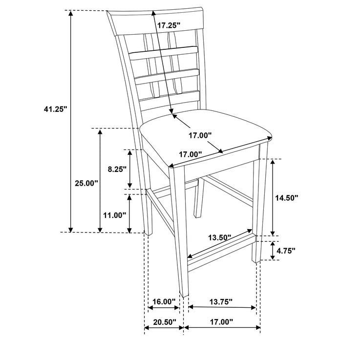 Gabriel 5 Pc Counter Height Dining Sets - Orbit Furniture (Richmond,BC)