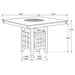 Gabriel Counter Height Dining Sets - Orbit Furniture (Richmond,BC)