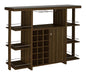 Evelio Bar Unit with Wine Bottle Storage Walnut - Orbit Furniture (Richmond,BC)