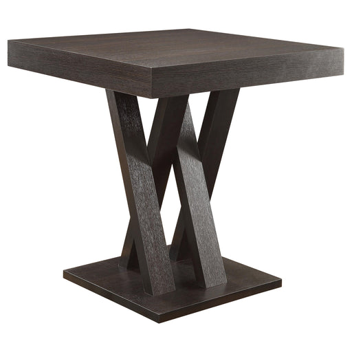 Freda Square Counter Height Table Cappuccino - Orbit Furniture (Richmond,BC)