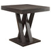 Freda Square Counter Height Table Cappuccino - Orbit Furniture (Richmond,BC)