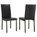Garza Upholstered Dining Chairs Black (Set of 2) - Orbit Furniture (Richmond,BC)