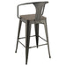 Cavalier 3-piece Square Bar Table Set Dark Elm and Black - Orbit Furniture (Richmond,BC)