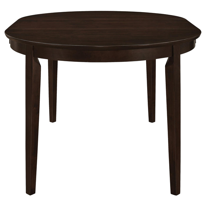 Gabriel 5-piece Extension Leaf Dining Table Set Cappuccino - Orbit Furniture (Richmond,BC)