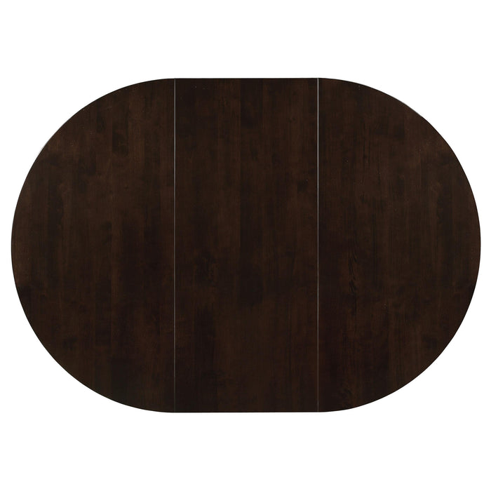Gabriel 5-piece Extension Leaf Dining Table Set Cappuccino - Orbit Furniture (Richmond,BC)