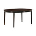 Gabriel Oval Dining Table Cappuccino - Orbit Furniture (Richmond,BC)