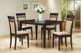 Gabriel 5-piece Rectangular 59-inch Closed Back Dining Set Cappuccino - Orbit Furniture (Richmond,BC)