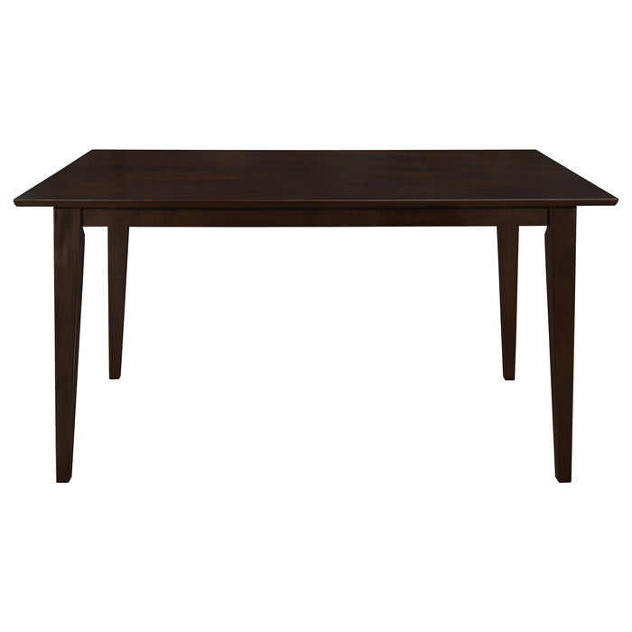 Gabriel 5-piece Rectangular 59-inch Closed Back Dining Set Cappuccino - Orbit Furniture (Richmond,BC)