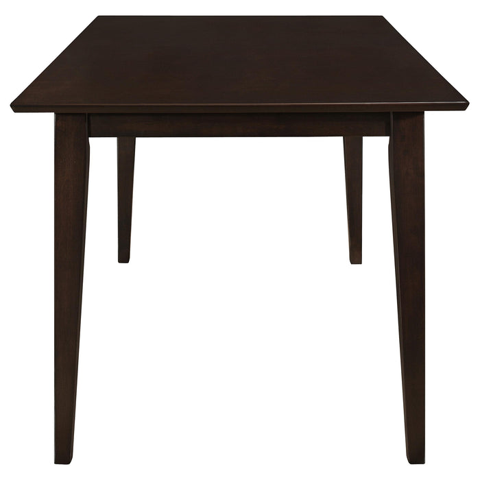Gabriel 5-piece Rectangular 59-inch Closed Back Dining Set Cappuccino - Orbit Furniture (Richmond,BC)