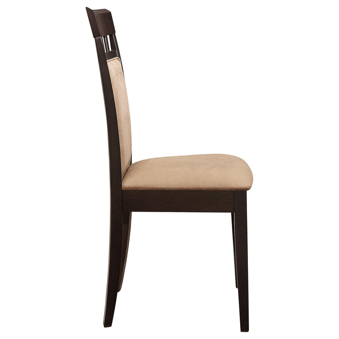 Gabriel 5-piece Rectangular 59-inch Closed Back Dining Set Cappuccino - Orbit Furniture (Richmond,BC)