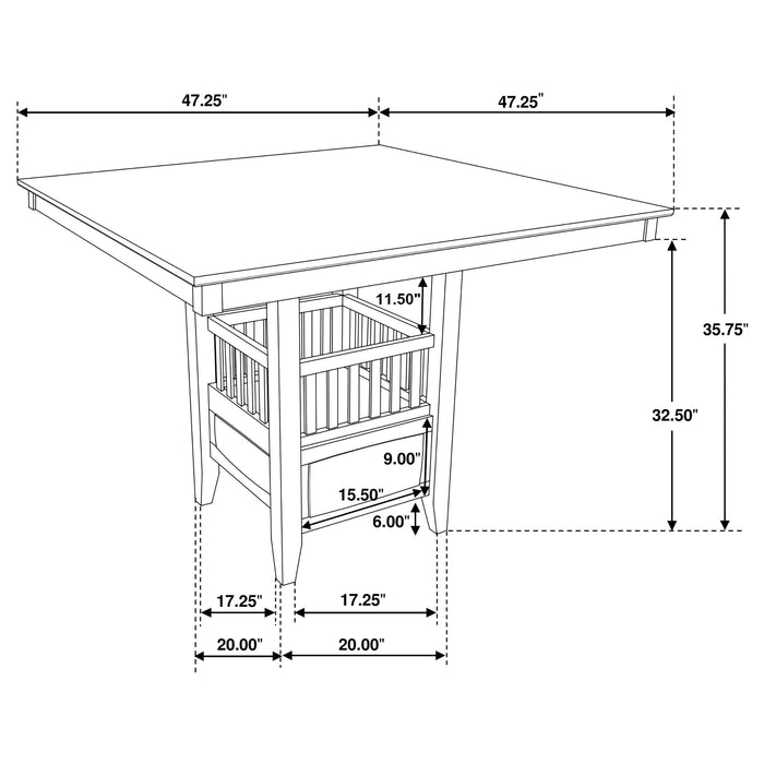 Jaden 5 Pc Counter Height Dining Sets - Orbit Furniture (Richmond,BC)
