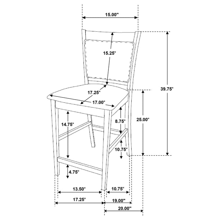Jaden 5 Pc Counter Height Dining Sets - Orbit Furniture (Richmond,BC)
