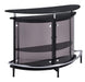 Amarillo 2-tier Bar Unit Black and Chrome - Orbit Furniture (Richmond,BC)