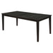 Louise Rectangular Dining Table with Extension Leaf Black - Orbit Furniture (Richmond,BC)