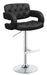 Brandi Adjustable Bar Stool Black and Chrome - Orbit Furniture (Richmond,BC)