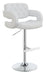 Brandi Adjustable Bar Stool Chrome and White - Orbit Furniture (Richmond,BC)