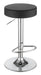 Ramses 29" Adjustable Bar Stool Chrome and Black - Orbit Furniture (Richmond,BC)