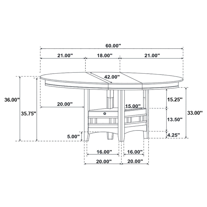Lavon 5 Pc Counter Height Dining Sets - Orbit Furniture (Richmond,BC)