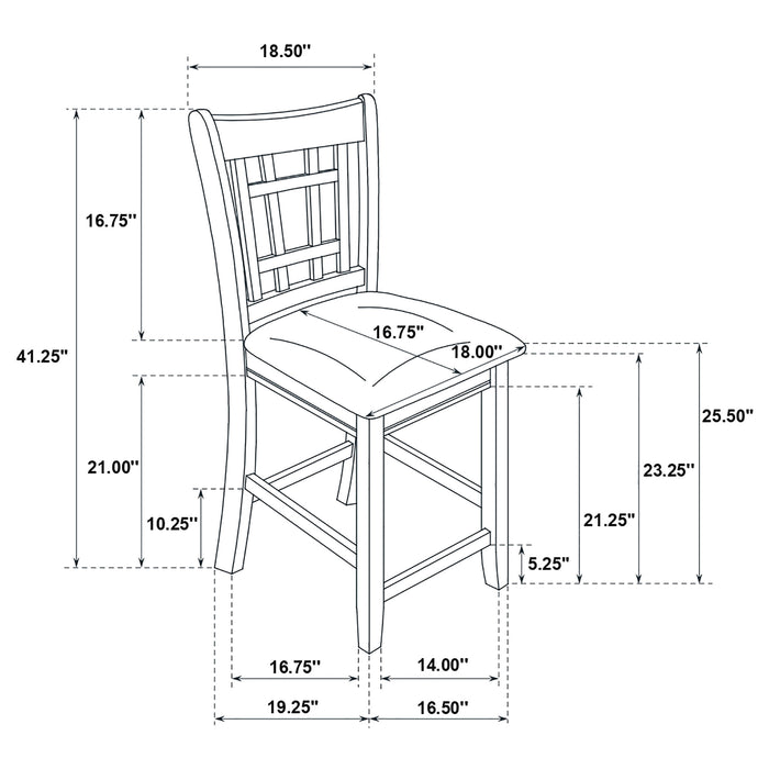 Lavon 5 Pc Counter Height Dining Sets - Orbit Furniture (Richmond,BC)