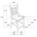 Lavon 5 Pc Counter Height Dining Sets - Orbit Furniture (Richmond,BC)