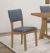 Sharon Open Back Padded Upholstered Dining Side Chair Blue and Brown (Set of 2) - Orbit Furniture (Richmond,BC)