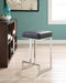 Gervase Square Counter Height Stool Black and Chrome - Orbit Furniture (Richmond,BC)