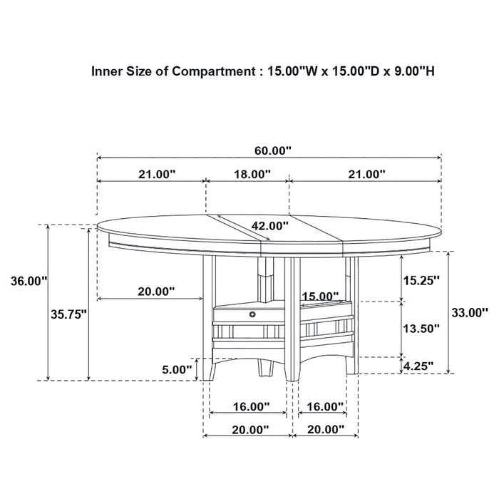 Lavon 5 Pc Counter Height Dining Sets - Orbit Furniture (Richmond,BC)
