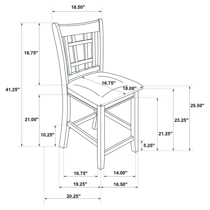 Lavon 5 Pc Counter Height Dining Sets - Orbit Furniture (Richmond,BC)