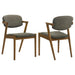 Malone Dining Side Chairs Grey and Dark Walnut (Set of 2) - Orbit Furniture (Richmond,BC)