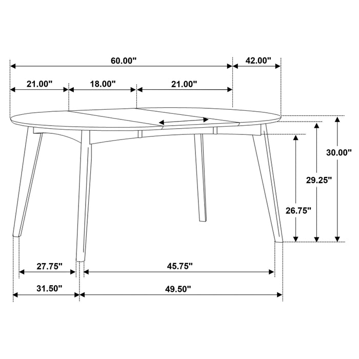 Jedda 5 Pc Dining Sets - Orbit Furniture (Richmond,BC)