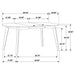 Jedda 5 Pc Dining Sets - Orbit Furniture (Richmond,BC)