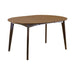 Jedda Oval Dining Table Dark Walnut - Orbit Furniture (Richmond,BC)